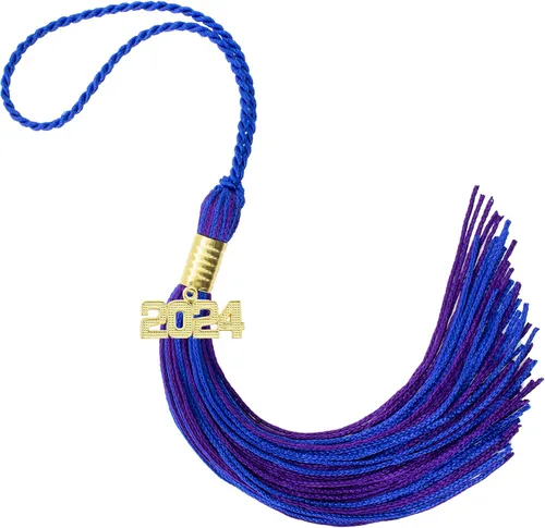 Miniatura 398 de Borla de graduación Aqua 2022, todos los colores escolares disponibles, fabricada en Estados Unidos