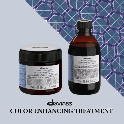 Miniatura 3 de Davines Champú alquimico, limpieza segura para cabello teñido, 6 tonos vibrantes para iluminar e intensificar Plateado