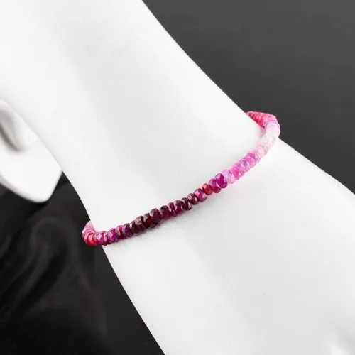 Miniatura 19 de Gifts For Women Shaded Beads Bracelets for Women, Natural Gemstone Handmade Full Beaded Jewelry, Birthstone, Crystals and Healing Stones 925