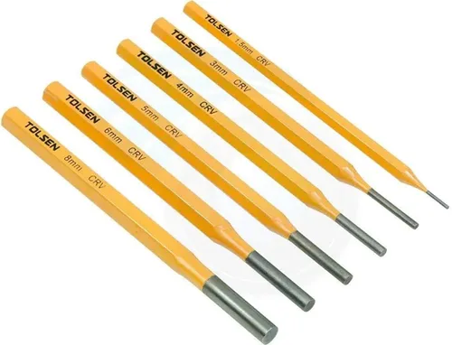 Miniatura 4 de TOLSEN Juego y estuche de herramientas profesionales de acero vanadio resistente para perforación de uñas de 6 piezas