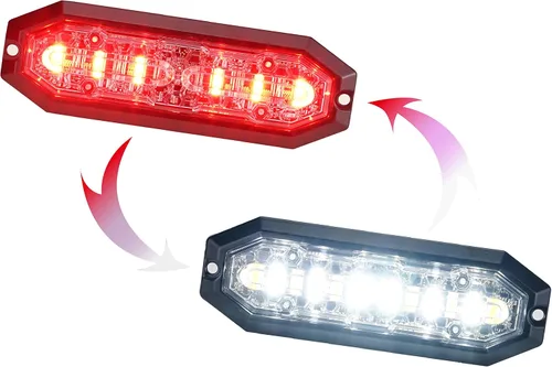 Miniatura 10 de UT01 Luz estroboscópica de emergencia para montaje en superficie, foco de advertencia [Clase SAE 1] [Doble color] [IP68] para vehículos