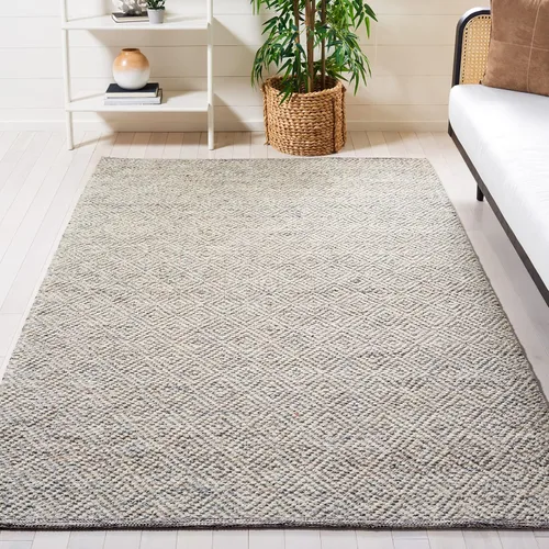 Miniatura 14 de SAFAVIEH Colección Natura - Alfombra decorativa de 2 x 3 pies, azul, lana hecha a mano, ideal para áreas de alto tráfico en entrada, sala de estar
