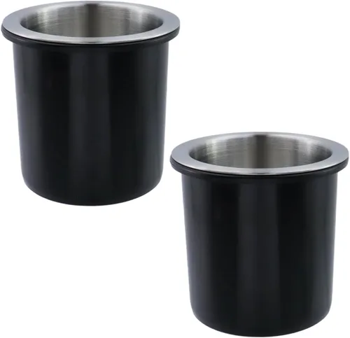 Miniatura 7 de Dnyta 4 piezas de 3.8 x 2.6 pulgadas de plástico negro para asiento de automóvil, soporte de vaso de repuesto para sofá, barco, camión, automóvil