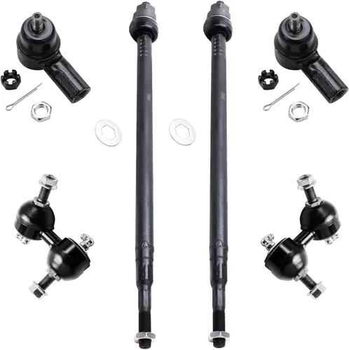 Detroit Axle - Kit de suspensión delantera de 6 piezas para Honda Civic Acura EL 2001-2005, 4 extremos de barra de acoplamiento exteriores internos,