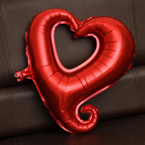 Miniatura 4 de Soochat Globos de corazón rojo, globo de helio de Mylar en forma de corazón para decoración de San Valentín, boda, fiesta, 10