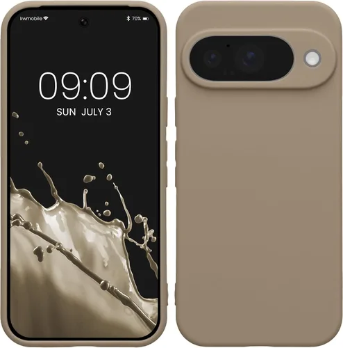 Miniatura 221 de kwmobile Funda compatible con Google Pixel 9 Pro - Funda protectora delgada de TPU para teléfono - Acabado mate suave - Negro mate