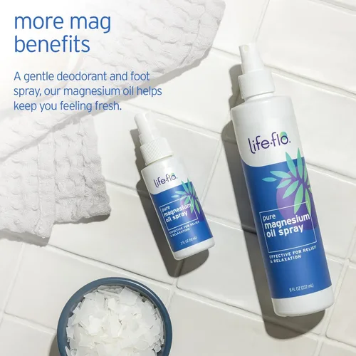 Miniatura 4 de Life-Flo Aceite de magnesio puro para pies y cuerpo – Spray de magnesio 100% puro de The Zechstein Seabed – Spray para pies, relaja y rejuvenece