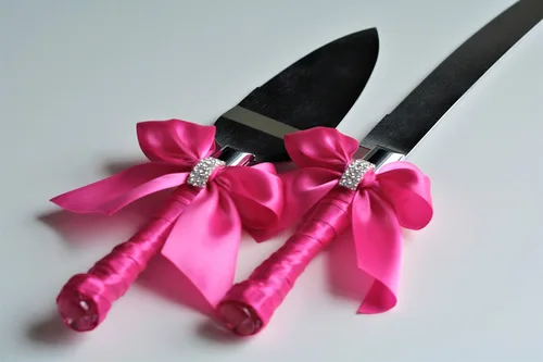 Miniatura 7 de Juego de servir pastel, juego de servidor de pastel de boda, cuchillo de boda y juego de servidor Azul marino