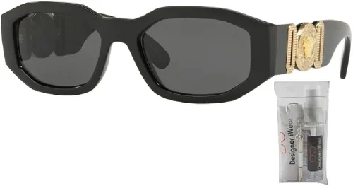 Miniatura 2 de Versace VE4361 - Gafas de sol irregulares para hombre paquete con kit de gafas de cortesía de diseñador iWear
