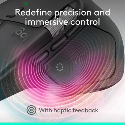 Miniatura 2 de Logitech MX Master 4, ratón inalámbrico ergonómico con retroalimentación háptica de rendimiento avanzado, desplazamiento ultrarrápido, carga USB-C