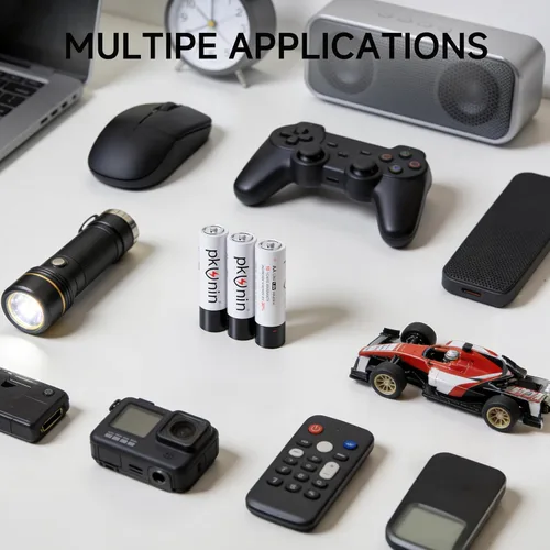 Miniatura 6 de PKUNIN Paquete de 12 pilas alcalinas AA de 1.5 V doble A de larga duración LR6 pilas alcalinas AA para dispositivos domésticos y de oficina, 10 años