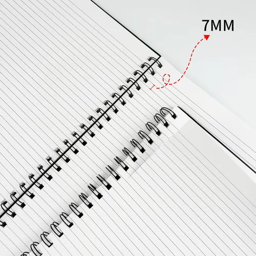 Miniatura 5 de Cuaderno grande en espiral rayado - Paquete de 4 cuadernos rayados de 8.5" x 11" con tapa dura de 7mm, cuaderno de 120 páginas, papel grueso de 100