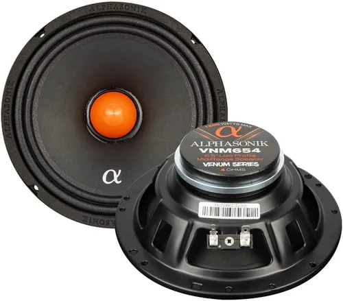 Miniatura 7 de Alphasonik 1 par de tweeter de aluminio VST100 VENUM PRO Series Billet para audio de coche 200 vatios máx. 50 vatios RMS imán de neodimio, marco