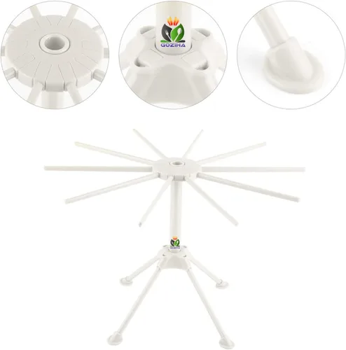 Miniatura 5 de GOZIHA Escurridor de pasta de cocina Haz pasta fresca casera Secadora de fideos domésticos para uso doméstico Soporte de secado de espaguetis