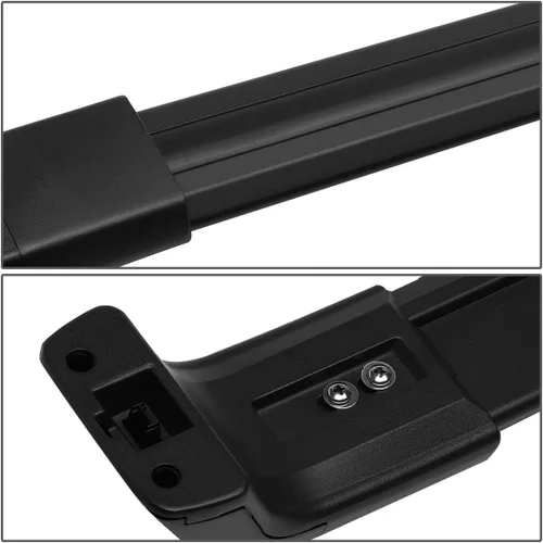 Miniatura 4 de DNA MOTORING PT-ZTL-8026 - Par de barras transversales de aluminio para techo de automóvil, compatibles con Nissan X-Trail 08-16, color negro