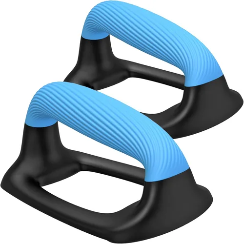 Miniatura 9 de Kipika Barras para Flexiones, Soportes de Flexiones con Mango de Plástico Suave Engrosado, Base Estable y Antideslizante, Mangos para Flexiones A