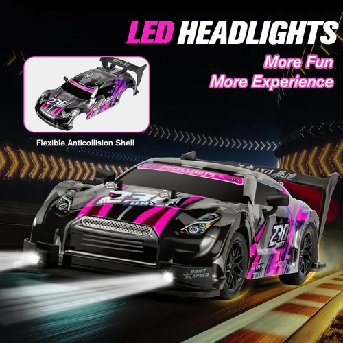 Miniatura 6 de Auto de Derrape RC, Coches RC de Derrape a Escala 1:16, Auto de Carreras RC 4WD de 2.4GHz, Vehículo de Derrape de Control Remoto de Alta Velocidad