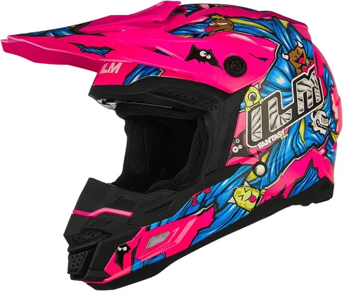 Miniatura 11 de ILM DOT&ECE Casco ATV para Jóvenes Casco de Dirt Bike para Niños Casco Infantil Motocross Dirtbike BMX MX Todoterreno Deporte Dual Cara Completa