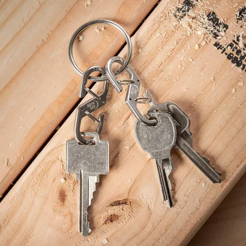 Miniatura 3 de Nite IZE Mosquetón dual de la serie Z, clip de acero con doble puerta