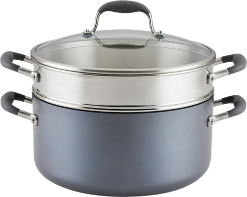 Miniatura 15 de Anolon Advanced Home Sartén/Cacerola de Salsa Cónica Antiadherente Dura Anodizada, 4.5 Cuartos de Galón (Moonstone)