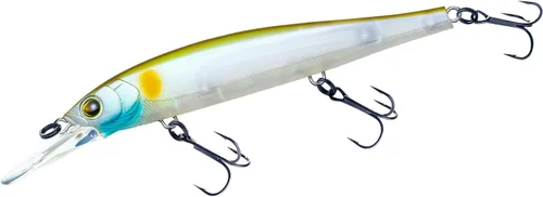 Miniatura 12 de YO-ZURI 3DB Jerkbait Deep 4.331 in Suspend Type Bass Señuelo Sábalo de purpurina perla mate