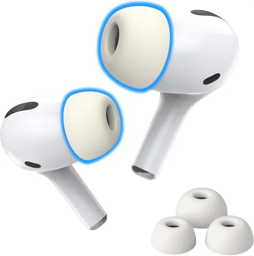 Miniatura 9 de Foam Masters - Almohadillas de espuma viscoelástica para AirPods Pro de 1ª y 2ª generación, cómodas, seguras, mejor cancelación de ruido, versión