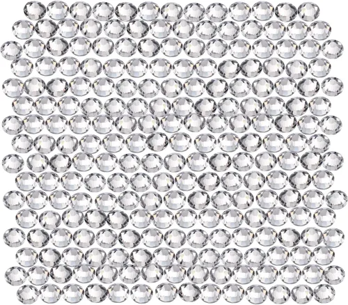 Miniatura 7 de EBOOT Paquete de 1440 gemas redondas de diamantes de imitación de cristal con parte trasera plana, para arte de uñas y decoración de maquillaje