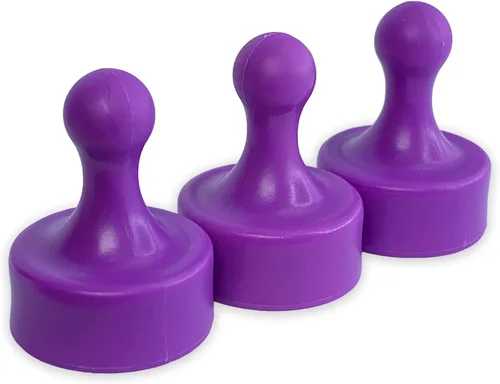 Miniatura 20 de GLASSBOARD STUDIO Potentes imanes de neodimio, en forma de peón, fuerte imán para nevera/refrigerador y pizarra blanca, ideal para oficina, cocina