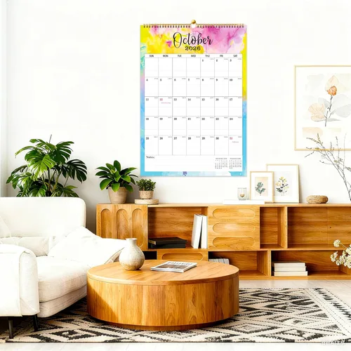 Miniatura 7 de Calendario de pared 2026-2027, calendario de pared colgante grande de 18 meses 2026-2027, enero 2026 a junio de 2027, calendario grande 2026 de 12 x