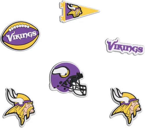 Miniatura 11 de FOCO unisex-adult NFL Team Logo 6-Pack Shoe Charms