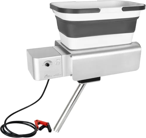 Miniatura 8 de BLUEWING Auto Chunker - Máquina de picar eléctrica con dispensador de cebo automatizado para pesca de atún con tolva plegable de 5 galones