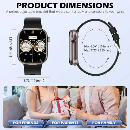 Miniatura 5 de Smart Watches for Men with Earbuds Inside (Answer/Make Call), 2.02" Fitness Tracker with Exercise Monitor, Ultra-Long Standby Waterproof with Sleep