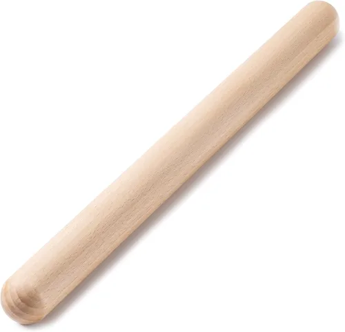 Miniatura 11 de AISOSO Esterillas de rodar para hornear, rodillo de madera de 15.75 pulgadas con asas, rodillo de masa clásico antiadherente para fondant, pizza