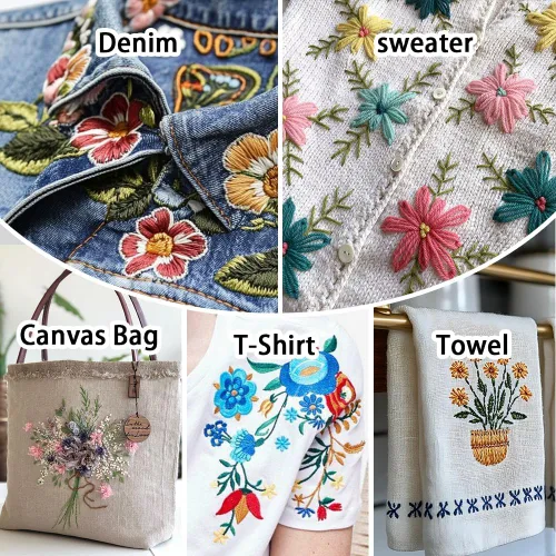 Miniatura 7 de Water Soluble Stabilizer for Embroidery Printable - Jecqbor 12PCS 8.5''x 11'' Stick and Stitch Embroidery Paper Wash Away,Dissolvable Backing for