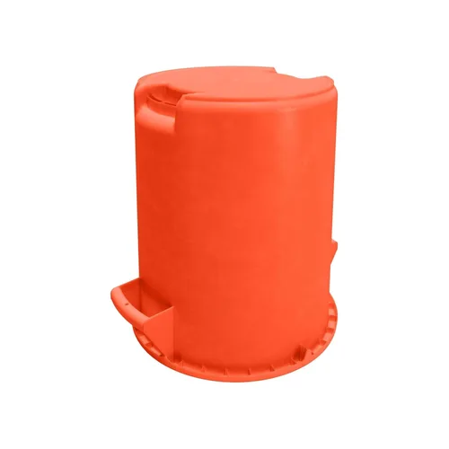 Miniatura 10 de SPARTA Bronco Contenedor de Basura Contenedor de Desechos, Contenedor de Basura Redondo para Eliminación, 10 Galones, Naranja, (Paquete de 6)