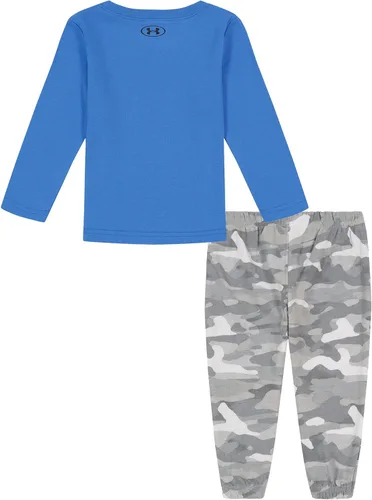 Miniatura 2 de Under Armour baby-boys Long Sleeve Shirt and Jogger Set, Durable Stretch and Lightweight