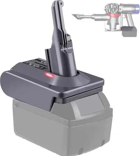 Miniatura 14 de Adaptador de batería Dyson V6 para Milwaukee M18 18V batería a Dyson V6 SV03 SV04 SV09 DC62 DC59 Convertidor de vacío esponjoso