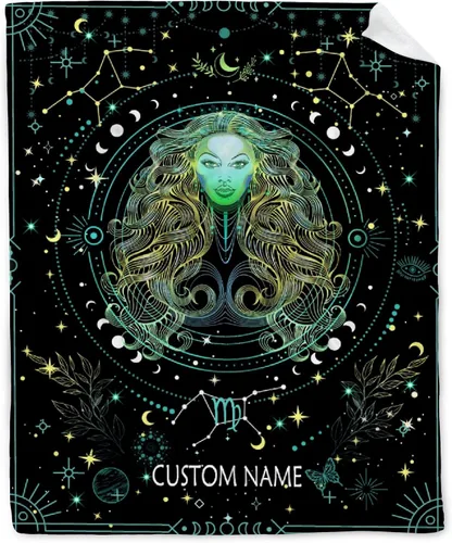 Miniatura 14 de Manta personalizada de escorpio Regalos de manta de constelación personalizada Manta de franela decorativa de astrología Regalos