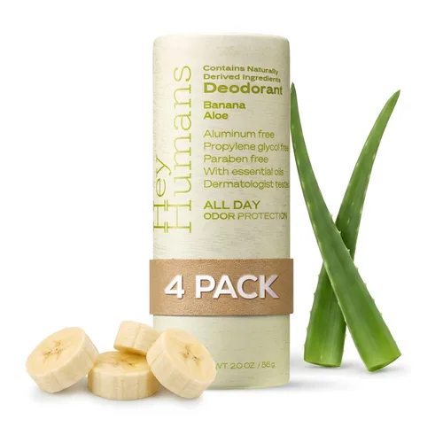 Miniatura 37 de Hey Humans Desodorante, desodorante sin aluminio para mujeres y hombres, contiene ingredientes de origen natural, control de olores todo el día