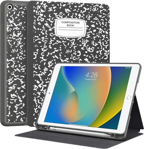 Miniatura 8 de Supveco Funda para iPad de 9ª/8ª/7ª Generación 10.2 pulgadas (Modelo 2021/2020/2019) con Soporte para Lápiz, Funda Folio Premium con Soporte