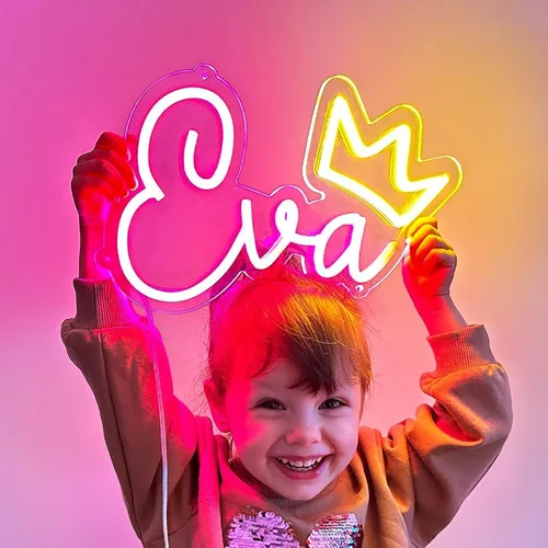 Letrero de neón personalizado con nombre LED personalizable para decoración de pared, letrero de nombre personalizado para dormitorio, boda, fiesta