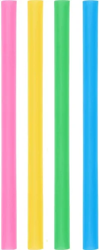 Miniatura 7 de Pajitas jumbo extra anchas para batidos, envueltas individualmente, paquete de 100 pajitas de batido sin BPA de 0.47 pulgadas, multicolor, grandes