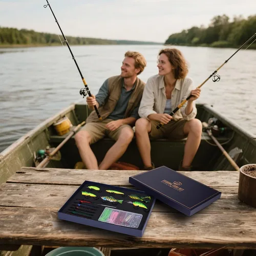 Miniatura 7 de Kit de caja de aparejos de pesca de 104 piezas con señuelos de pesca, ganchos, pesas, herramienta para quitar anzuelos y accesorios de pesca, juego