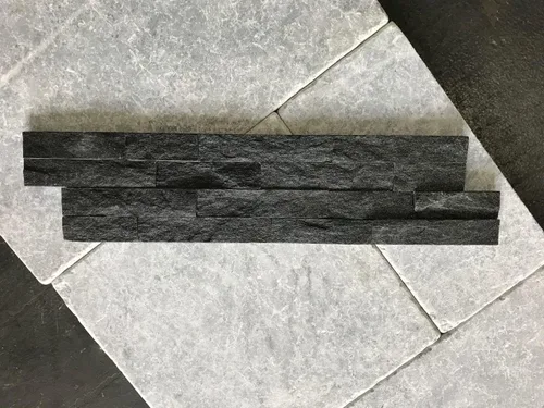 Miniatura 7 de Coal Canyon - Panel de pared de piedra natural de 6 x 24 pulgadas, 60 piezas (60 pies cuadrados) para interiores y exteriores, chimenea, pared