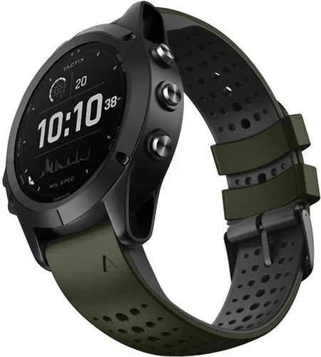 Miniatura 4 de Abanen Correas de reloj de silicona de ajuste rápido de 0.866 in para Garmin Instinct 3 de 1.772 in, Fenix 8 de 1.850 in, Fenix 7/6/5, correa