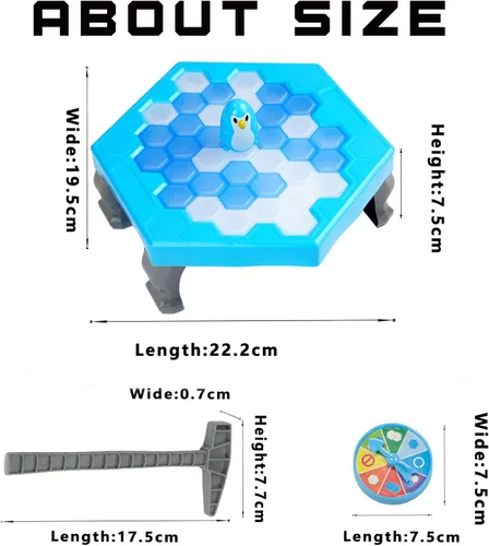 Miniatura 4 de Juego Salva al Pingüino Rompe Hielo Congelado para Niños, Meroqeel Protege el Iceberg No Dejes que los Pingüinos Queden Atrapados en el Hielo