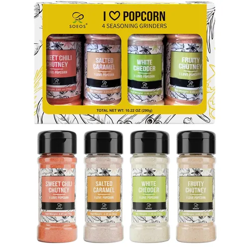 Miniatura 16 de Soeos 4-in-1 Spice Set (Pack of 3), 7.5 oz (200g) Garlic, Chili & Herbs Seasoning Blend – All-Purpose Cooking Spices for Everyday Meals, Marinades &