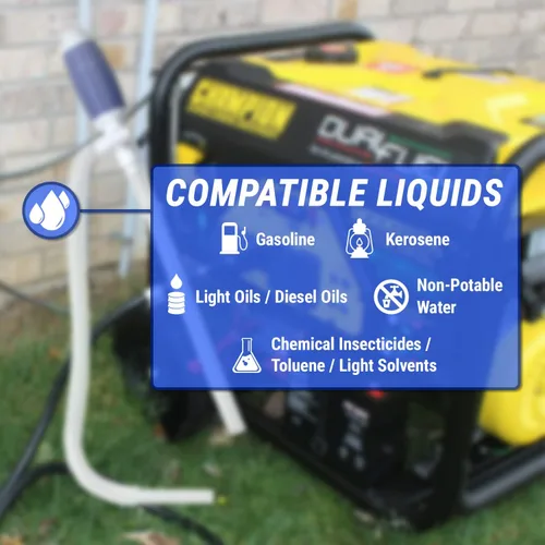 Miniatura 6 de TERA PUMP Bomba de Transferencia de Combustible Manual Duradera Sifón, Bomba de Sifón Manual para Gasolina, Diésel, Aceites Ligeros, Queroseno, Agua