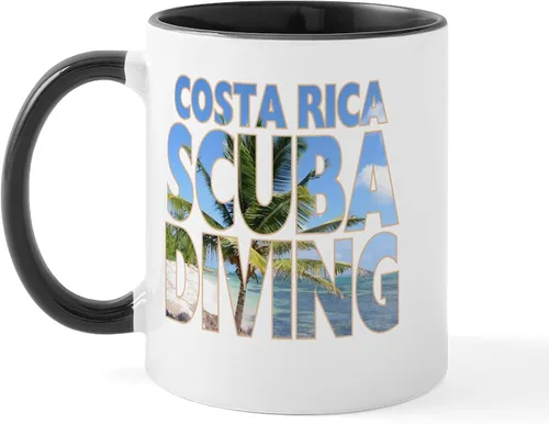 Miniatura 25 de CafePress Scuba Flag Diver Taza de café de cerámica de 11 oz (11.0 fl oz)