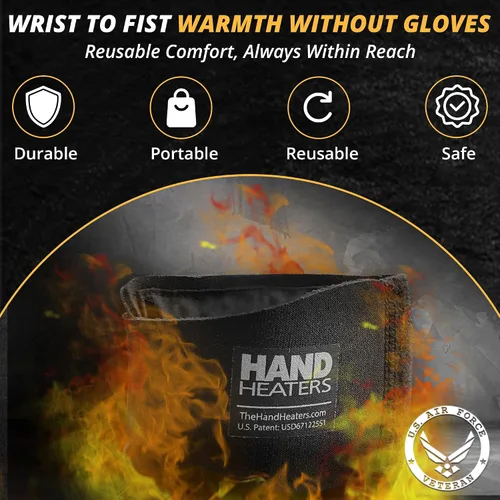 Miniatura 5 de T Built Calentadores de mano, muñequeras calentadas para más de 8 horas de calor, almohadilla térmica de manos para calentadores de muñeca, paquete